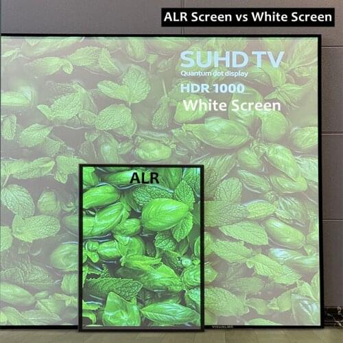 80-200 Inch 16:9 Home Theater Projection Screen Fixed Frame 12mm Frame Grey Sreen Flexible PVC ALR
