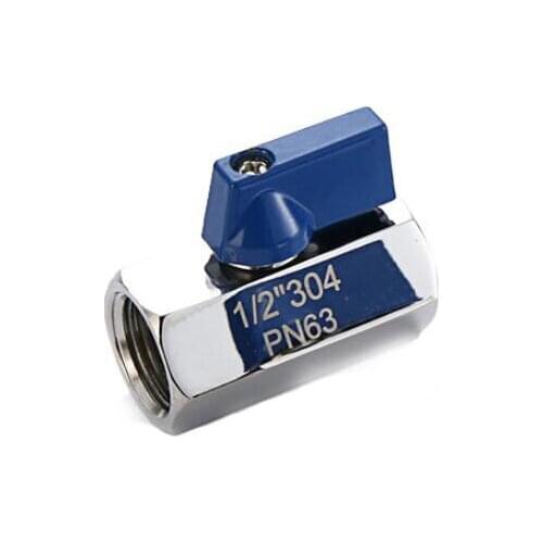 1/8" 1/4" 3/8" 1/2" 3/4" 1" BSP Female to Female Thread 304 Stainless Steel Mini Ball Valve Adapter Coupler For Water Oil Gas