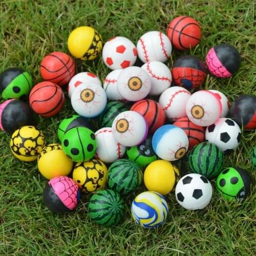10pcs/set Funny Bath Toy Mixed Small Bouncing Ball Rubber Balls Soft Elastic Juggling Balls Kids Child Outdoor Sports Games