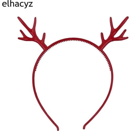 1PC New Christmas Headband Children Hairbands Plastic Headwear Party Cosplay 6 Colors Hair Accessories for Children