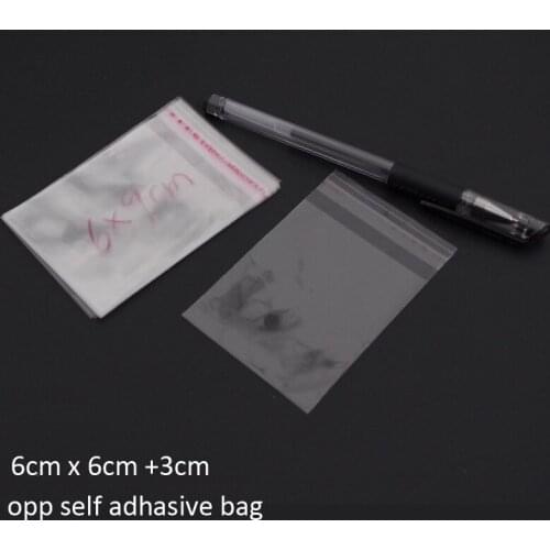 1000pcs Clear Resealable Bopp/poly/cellophane Bag 6x9cm(7+2) Transparent Opp Gift Bags Plastic Packaging Self Adhesive Seal