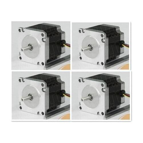 4PCS CNC Wantai Nema23 Stepper Motor 57BYGH218 0.9N.m 2A Single Shaft 130oz-in 51mm cnc engrave Milling Medical equipment