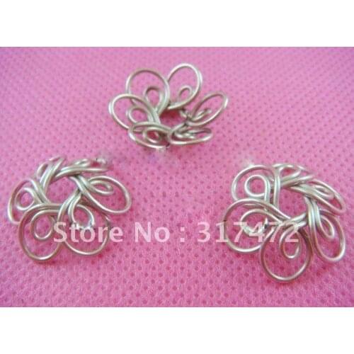Freeshipping!! 18mm Filigree Design Flower Beads Cap ( LEAVE A MESSAGE WHAT COLOR)