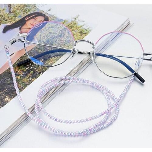 Beads Glasses Chain Mask Sunglass Lanyard Holder Ear Hanging Rope Reading Chain Fashion Glasses Chain