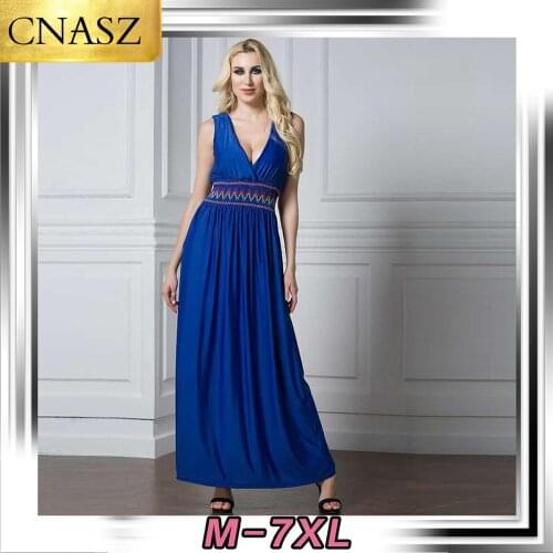 Plus Size Bohemian Explosion Models Womens Sleeveless Beach Skirt Ice Silk dress Fashion Plus Size Dress Elegant Ladies Wear