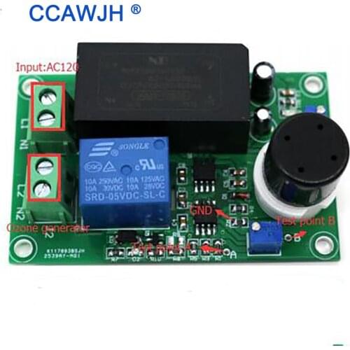 Ozone Sensor with Relay to Test Ozone Concentration from 10-1000ppb + Free Shipping