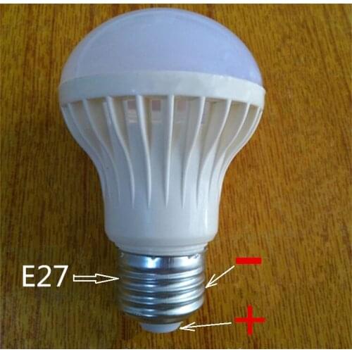 E27 LED Bulb DC6V E27 thread bulb E27 Ball bulb 6v 3w 5w 7w 9w 12w 18W 30W DC6v~DC7.4V light bulb 6v E27 for usb power supply