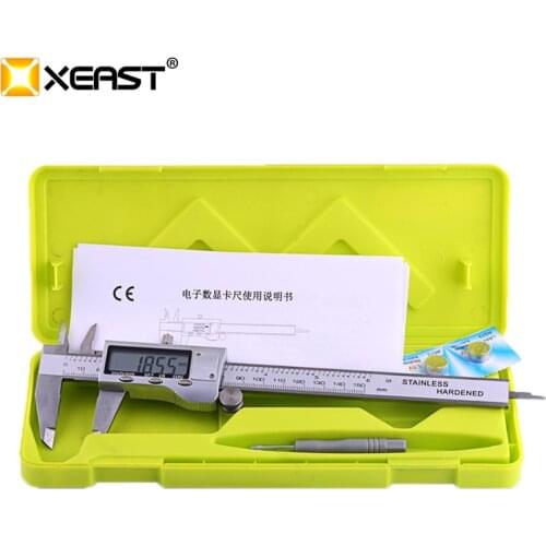 XEAST Metal 6-Inch 150mm Stainless Steel Electronic Digital Vernier Caliper Micrometer Measuring