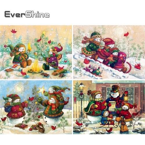 EverShine 5D DIY Diamond Painting Cartoon Children Room Decor Diamond Embroidery Christmas Mosaic Art Set Rhinestone Pictures