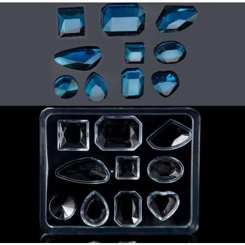 Geometric Jewelry Mold Pendant Earring Silicone Resin Craft DIY Making Tool Handmade