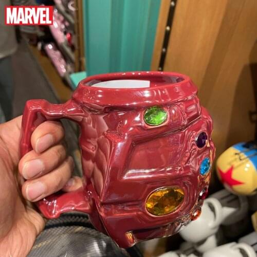 Disney marvel Avengers 100th anniversary Multi-letter red square coffee mug Ceramic mug large capacity coffee mug