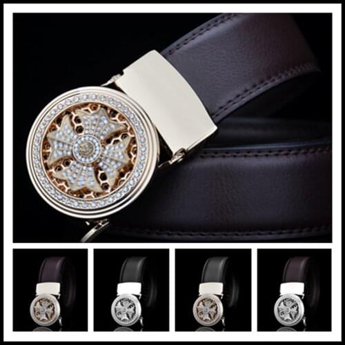 Fashion fashion belt buckle belt 2020 mens transfer leather belt fashion automatic buckle belt