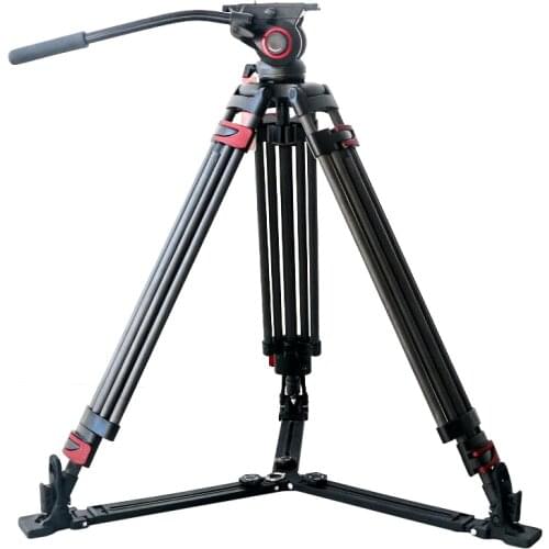 MTT609B 15kg bear carbon fiber professional video camera Tripod with MYT803 Fluid head
