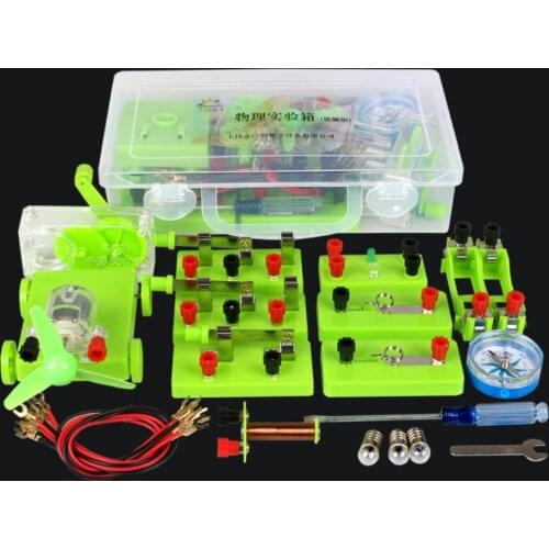 Basic Circuit Electricity Magnetism Learning Kit Kids Educational Toys Protection DIY Assembly Physics Experiment Teaching Aid