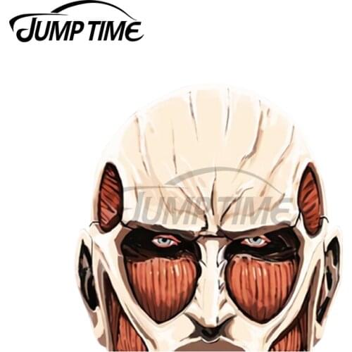 Jump Time 13 x 9.9cm For Colossus Titan Peeker Car Stickers and Decals Trunk Laptop Motorcycle Surfboard Scratch-Proof Graphics