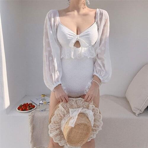 2021 New Korean Sexy Women Swimsuit One Piece Bikini Push-up Swimsuit Bathing Suit Swimwear Swimming Beach Summer Swimsuit