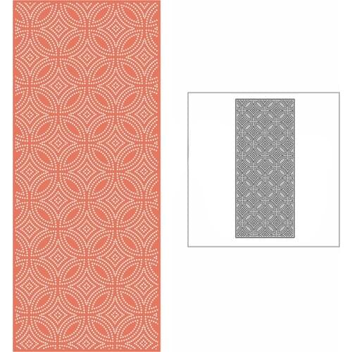 New Slim Nested Circle Ring Background Plate 2021 Metal Cutting Dies for Scrapbooking and Card Making Embossing Craft No Stamps