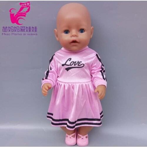 For 17 inch baby doll clothes for 40cm doll clothes pants children girl doll dress