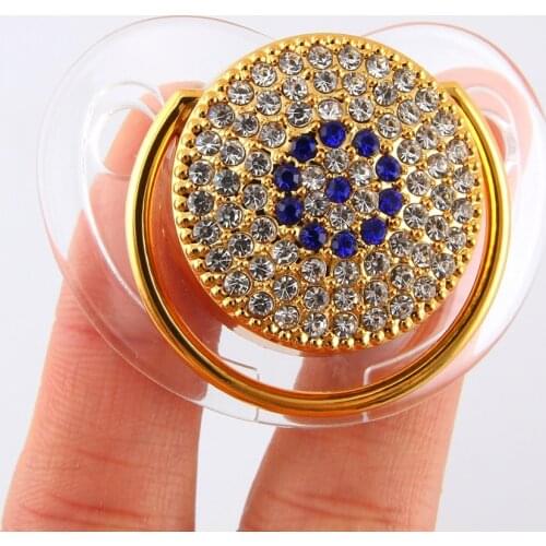 Cartoon Eye Baby Pacifier Bling Newborn Kids Baby Boys Girl Dummy Nipples Silicone Pacifier Orthodontic Soother 0-18 Months