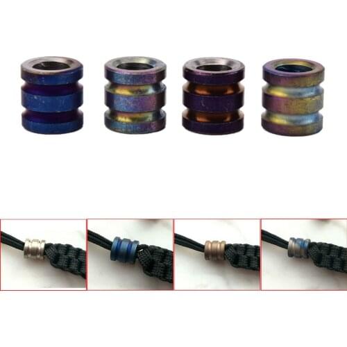 Outdoor Knife EDC Knife Fall Titanium Alloy TC4 Pendant Multi Tools Titanium Alloy Knife Beads Umbrella Rope Fall