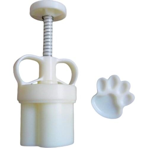 Plastic Mooncake Mold 50g Cat Paw Stamp Cookie Cutter Mould Mid-Autumn Festival