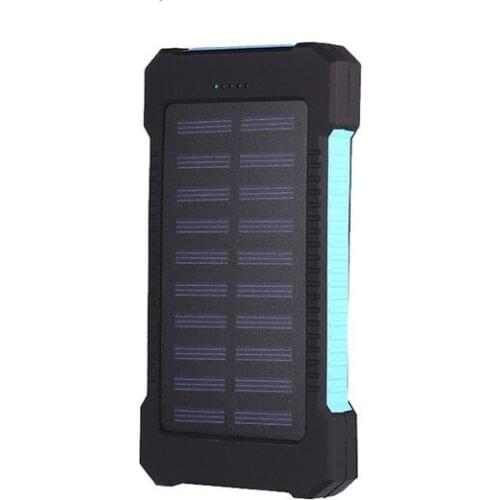 Portable Solar Power Bank 30000mAh Large-Capacity Mobile Phone Charger LED Outdoor Travel PowerBank for IPhone Xiaomi Samsung