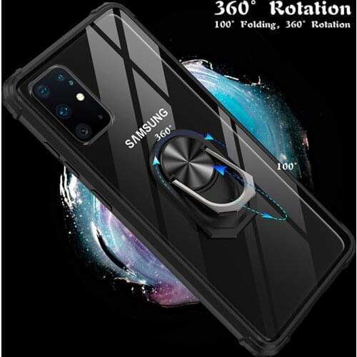 Transparent Case For Samsung Galaxy M31S M51 M21 M21S Magnet Acrylic Ring Case Cover For Samsung Galaxi M31S M51 M21 M21S M30S