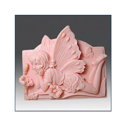 Silica gel mould , handmade soap, candle,DIY, butterfly girl