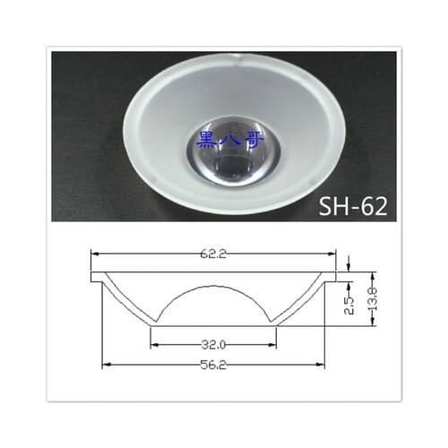 Led optical Acrylic lens condensing concave mirror lens manufacturer supply cob flashlight condenser