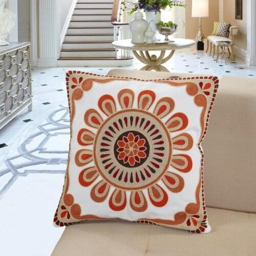Embroidered American Swing Chair Beach Pillow for Wedding Beach Sun Lounger Cushion