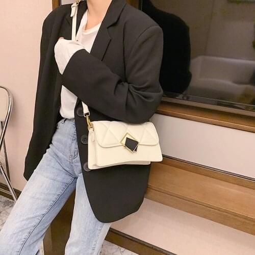 Women Messenger Bag 2021 New Fashion High Quality PU Leather Womens Designer Shoulder Crossbody Bag Branded Lady Handbags