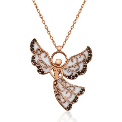 Tevuli 925 Sterling Silver Angel Mother Women 'S Necklace