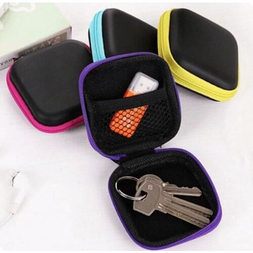 1PCS Waterproof Finishing Bag Zipper Bag Headset Data Cable Storage Bag Portable Data Cable Storage Bag Headset Box TSLM1