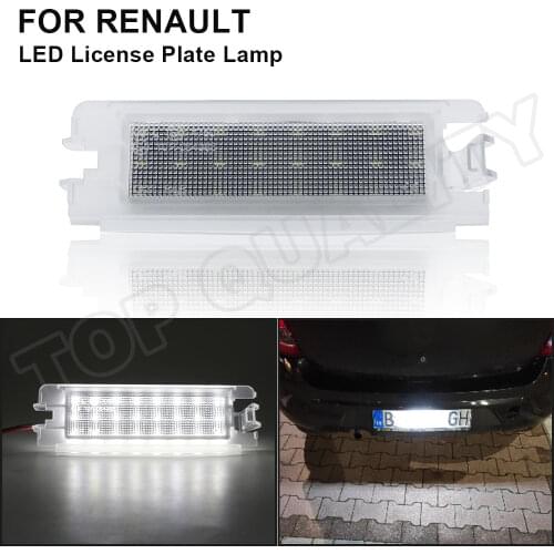 1X LED License Number Plate Light For Dacia Logan I 04-12 Sandero I 08-12 Renault Clio II Facelift 01-05 No Error OE#:7700433414