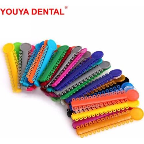 1040Pcs=40 Sticks/Pack Dental Orthodontic Ligature Elastic Ligature Wire/Ties/Bands For Brackets Braces Dentist Tools MaterialS