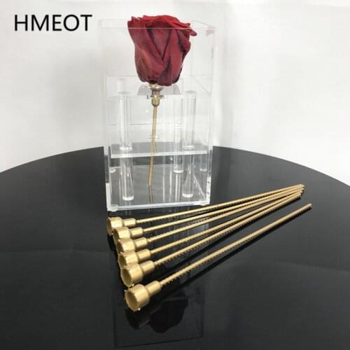 5pc 20cm Everlasting Flower Fixer Preserved Rose Flower Rod Extension Rod Gift Box Making Material Flower Mud Flower Arrangement