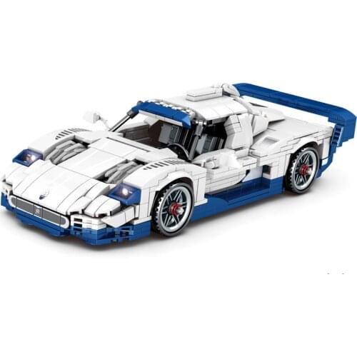 862Pcs City Science Technic Educational Building Blocks DIY Toys For Kids Boys Birthday Present MC12 Pull-Back Racing Car Model