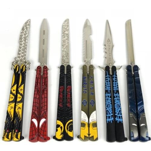 22cm Animation Game Peripheral Toys Douluo Assassin 567 Butterfly Machete Model Scenic Crafts Alloy Weapon Toy Gift Collection