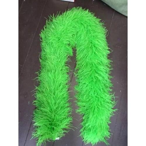 Free shipping 10yard/lot Gorgeous full & fluffy White 8ply Ostrich Feather Boa fringes strips 2yard/pc A+ Quality Burlesque