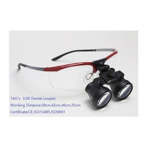 TAOS 3.0x Galilean flip up Medical Binocular Dental surgical Loupes magnifiers binocular Magnifying Glasses