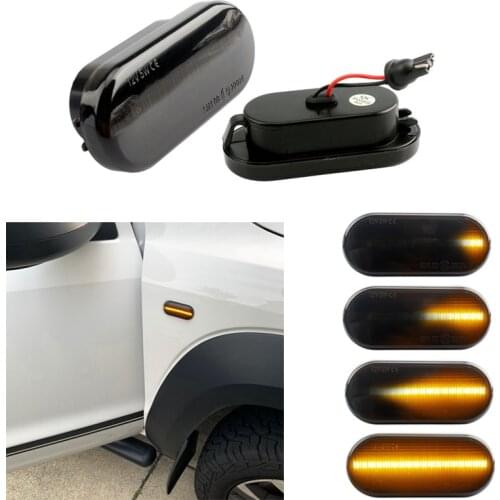 2pcs 12V Amber Yellow Smoke Side Marker Lights Turn Signal Lights Led Indicator for VW Bora Golf 3 4 Passat 3BG Polo SB6