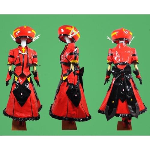 Magical Girl Lyrical Nanoha Reflection Vita Cosplay Costumes Red Combat Uniform Suit Unisex Party Role Play Clothing Custom-Make