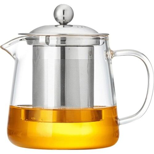 Two-in-One Steeping Teapot Teakettle, 450ml, 550ml, 750ml, 950ml, 1300ml– Removable Stainless Steel Infuser, for Loose Tea
