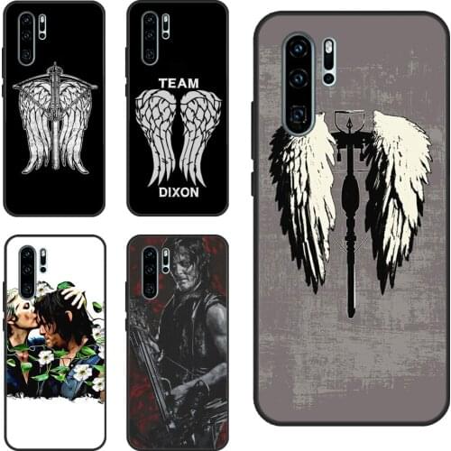 Daryl Dixon Wings Zombie For Huawei P30 Lite P40 P20 Pro Nova 5T P Smart 2019 Case For Honor 20 10 X Lite 8X 9X