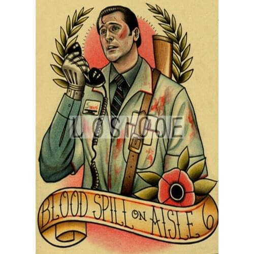 Tattoo Design Poster HD Print Painting Retro Kraft Paper Wall Sticker Vintage Wall Art Mural Wallpaper Gallery Home Decoration T