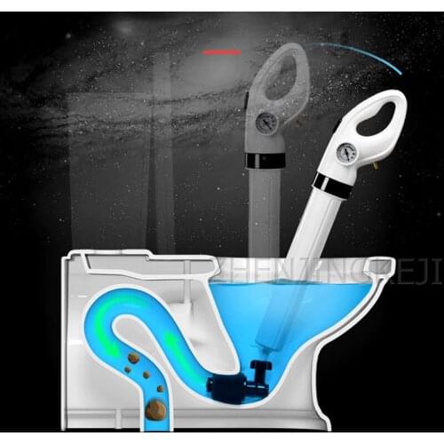 Electric 220V Toilet Dredge Sewer Pneumatic Pipe Dredge Poke Toilet Tools Dredge The Pipeline High-pressure Machine Balloon Seal