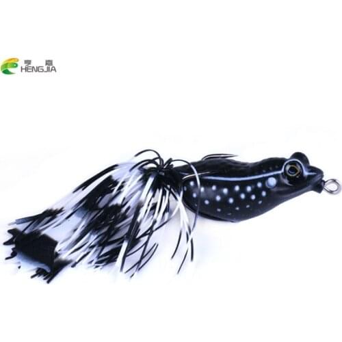 HENGJIA Brand 1PCS High Quality Live Target Frog Lure 5.5cm/13g Snakehead Lure Topwater Lifelike Frog Fishing Lure Tackle