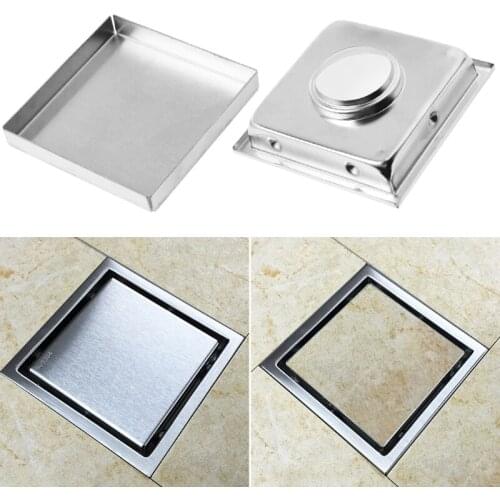 HNGCHOIGE Tile Insert Square Floor Waste Grates Bathroom Shower Drain Floor Drain Antique Fltro Ducha Drain Hair Invisible