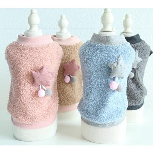 Puppy Small Dog Hoodies Autumn Winter Dog Clothes Vest Coat Outfit Pomeranian Yorkshire Shih Tzu Poodle Maltese Clothing Garment