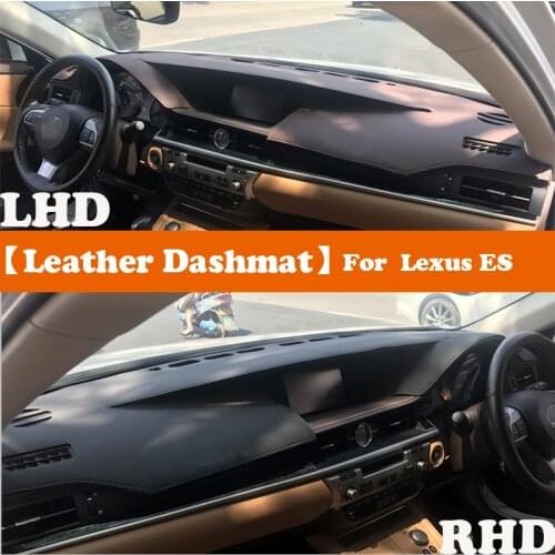 Leather Dashmat Accessories Car-Styling Dashboard Covers Pad Dash Mat Sunshade Carpet For Lexus ES200 ES250 ES300H ES350